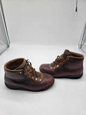 Men's Brown Leather Hiking Boots